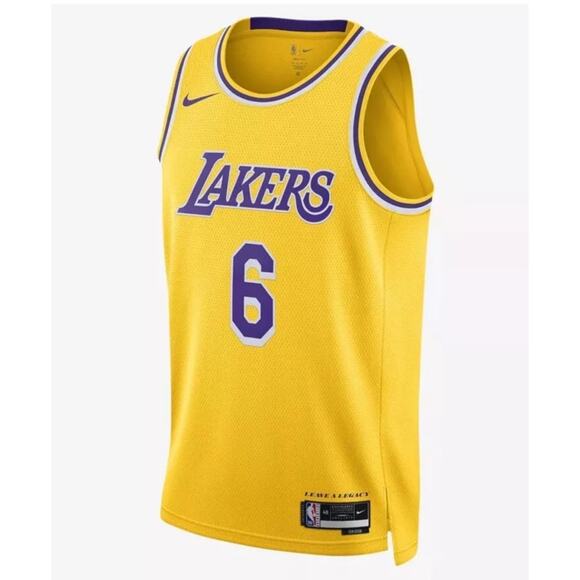 Nike LA Lakers Lebron James #6 Swingman Icon Edition Jersey DN2009-728 Sz LARGE - Picture 1 of 16